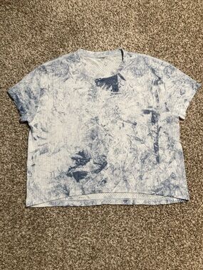 Lululemon Women's Tie-Dye Short Sleeve Tee - Light Blue